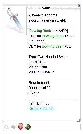Veteran Sword with enchants