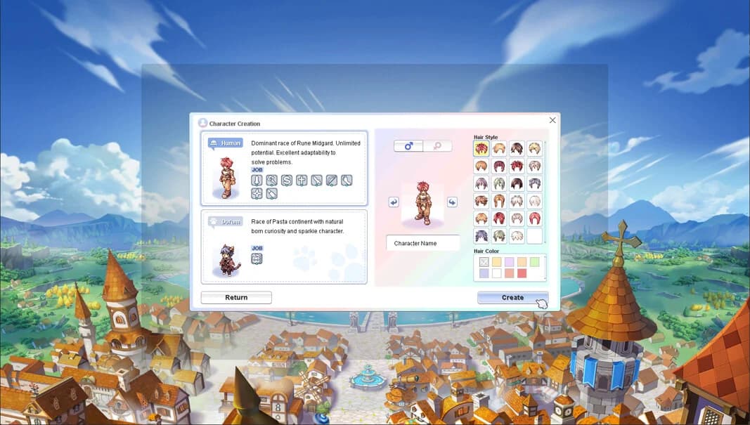 Empty Character Slots