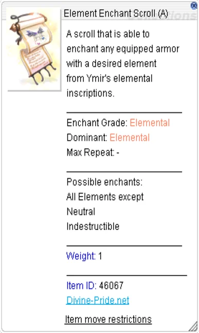 Enchant scroll collection