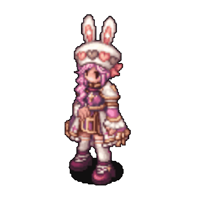 Heart Chiffon Rabbit