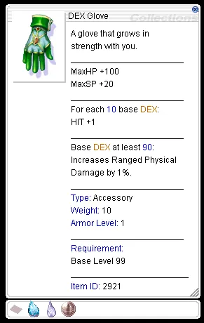 Dex Glove with enchants