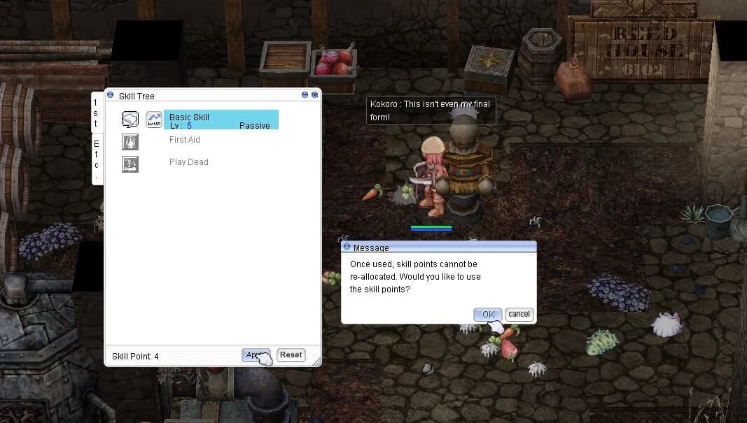 Applying Skill Points