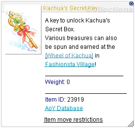 Kachua's Secret Key