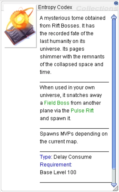 Entropy Codex