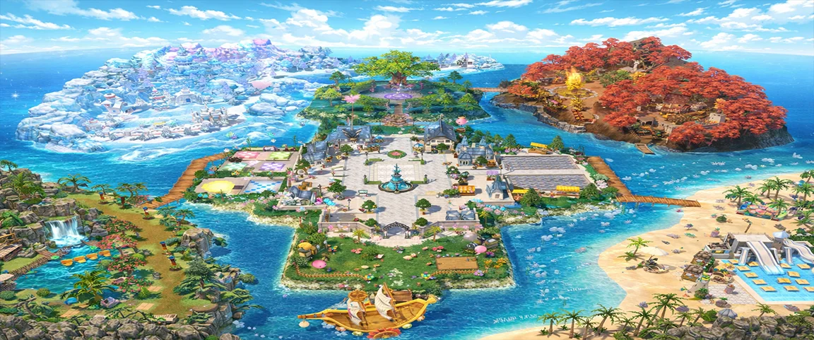 Panorama of Aurelia, the capital hub